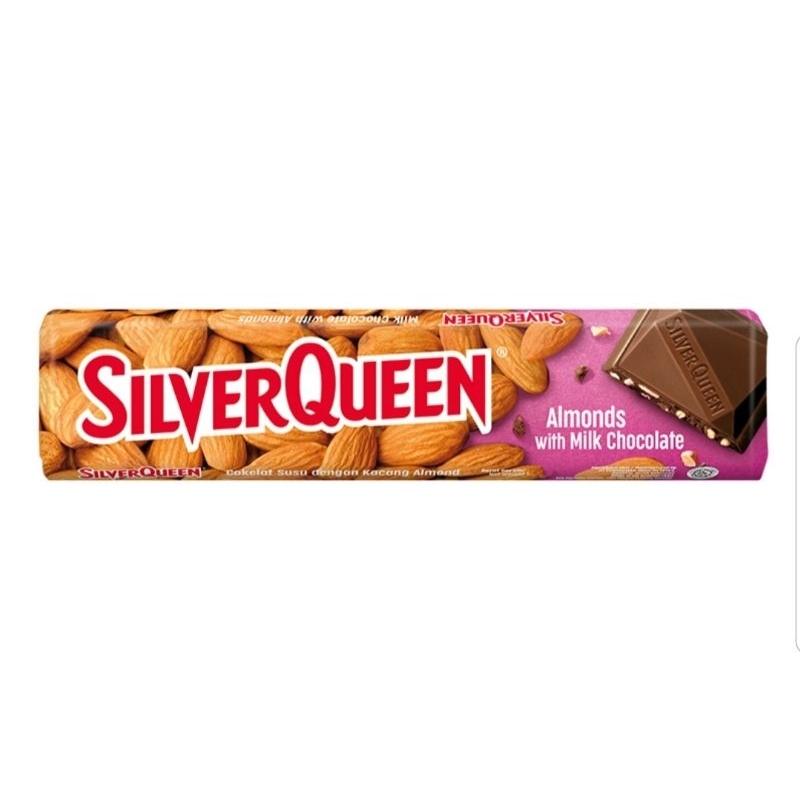

SilverQueen Cokelat Susu Batang Almond 58 g - Almonds with Milk Chocolate