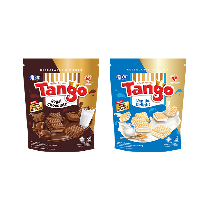 

tango wafer chocolate pouch 100g - tango wafer royal chocolate pouch - tango wafer cokelat pouch