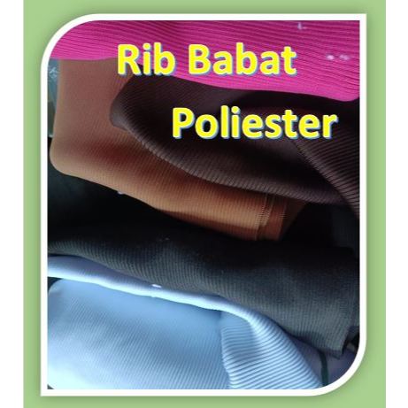 Kain Bur Rib Hitam Babat Hitam Coklat untuk Perlengkapan Kerah Tangan Pinggang 50 cm