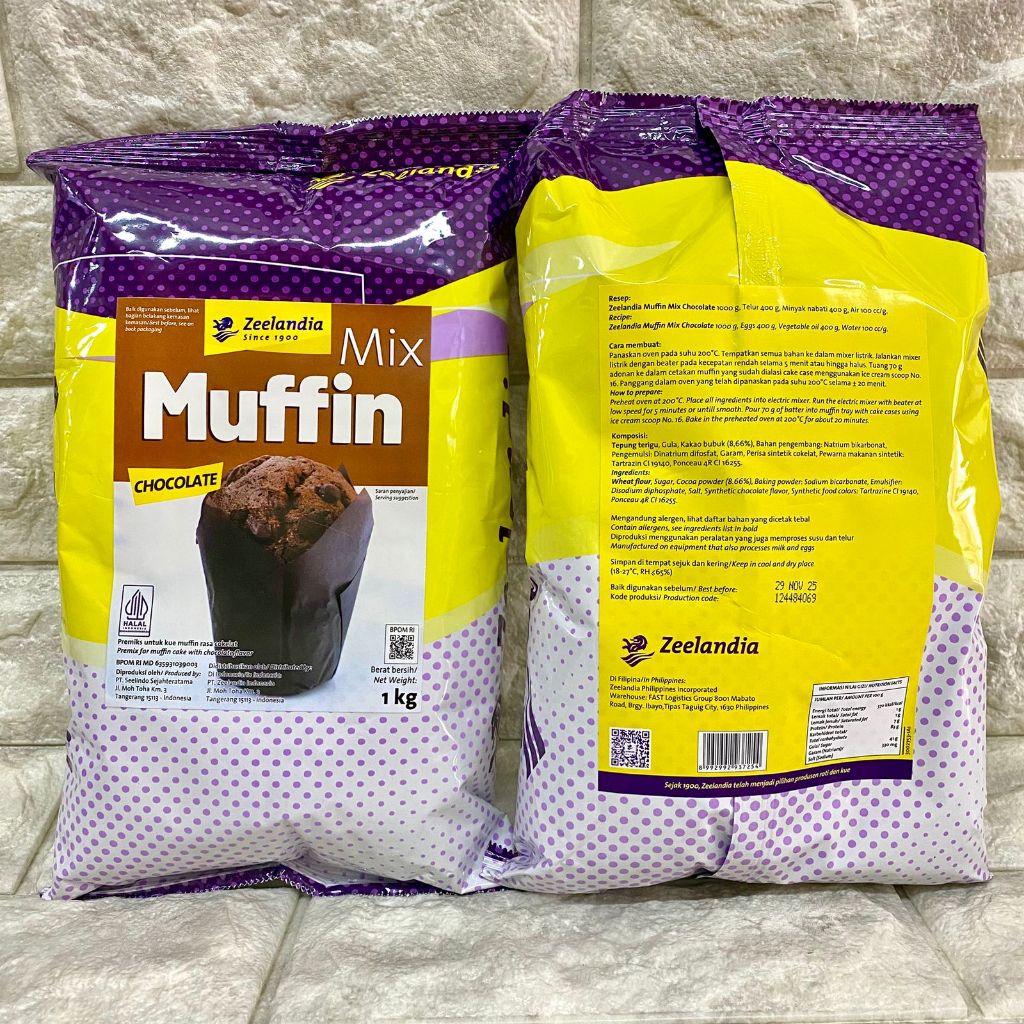 

ZEELANDIA ZIMUFFIN COKELAT 1 KG - PREMIKS KUE MUFFIN COKELAT PREMIX