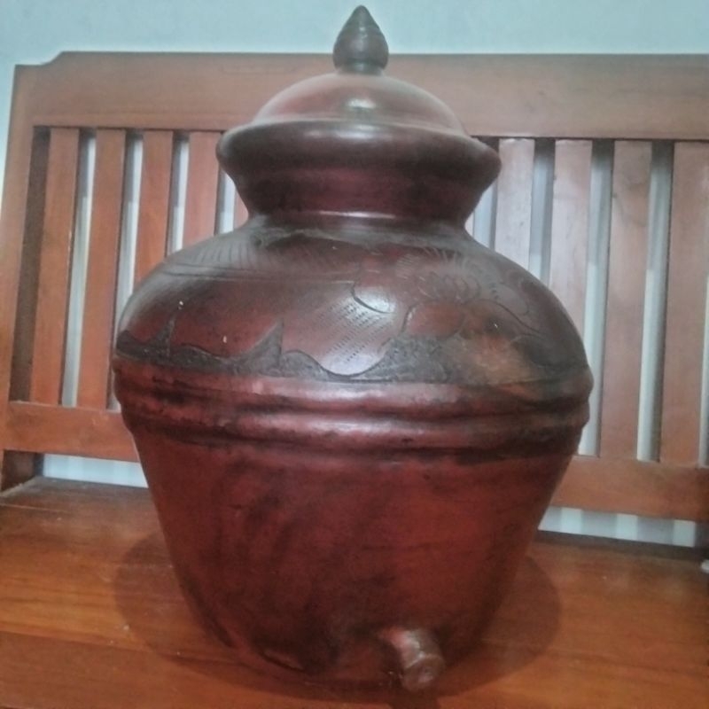 Padasan tempat wudhu tanah liat 30 liter D. 40 cm T.42-55 cm free PETI