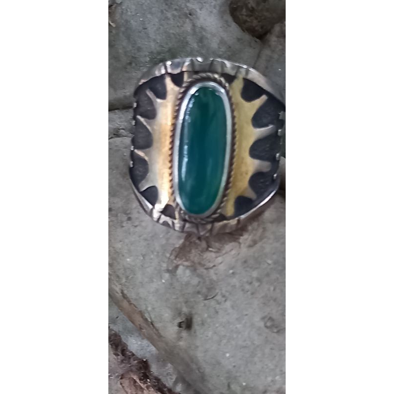 BATU AKIK BACAN DOKO RING PERAK HM