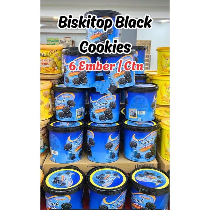

Biskittop Black Cookies 400 Gram Rasa Jamin Enak