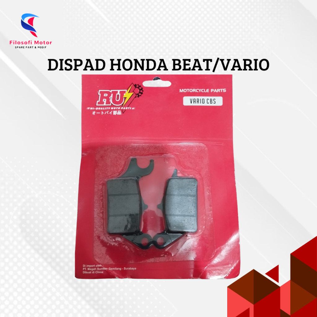 Dispad | Kampas Rem Depan Cakram Motor Beat/Vario/scoopy