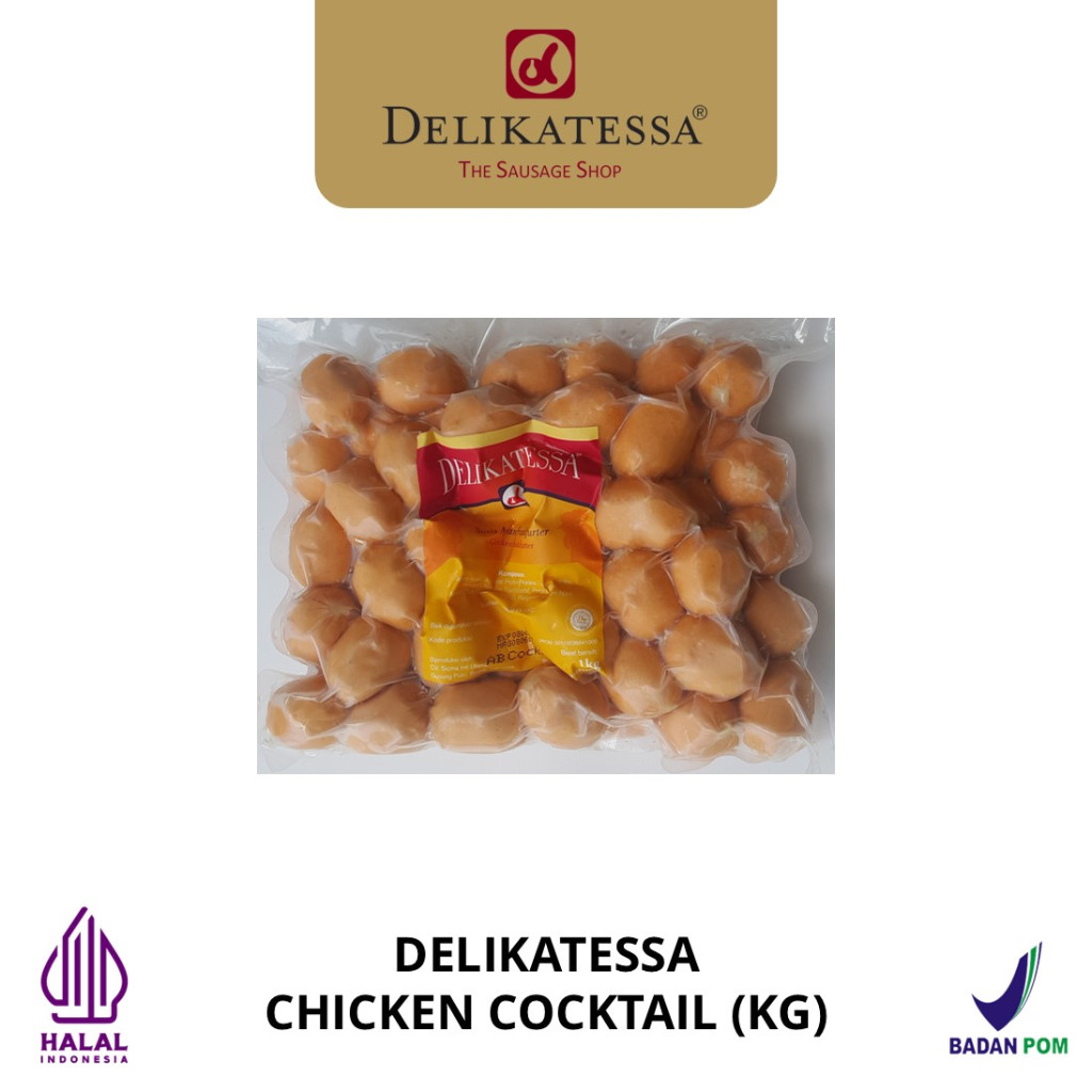 

DELIKATESSA CHICKEN COCKTAIL 1 KG SOSIS AYAM MINI HALAL
