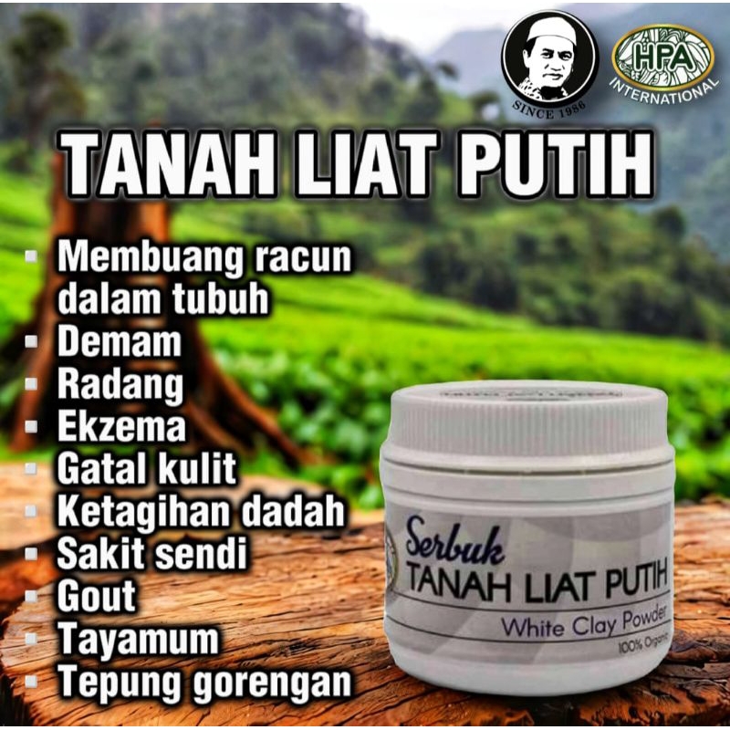 SERBUK TANAH LIAT PUTIH HPA