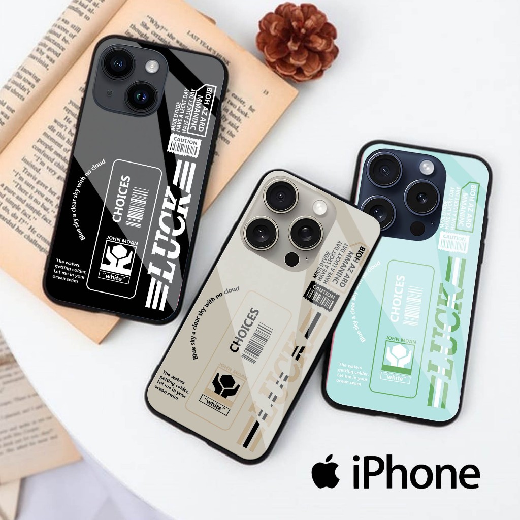 Softcase Glass Kaca | Case Kaca | Casing Kaca | ALL TYPE IPHONE [ S116 ].