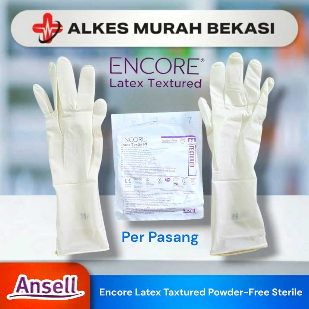 ENCORE TEXTURED Sarung Tangan Latex Sterile 1pasang