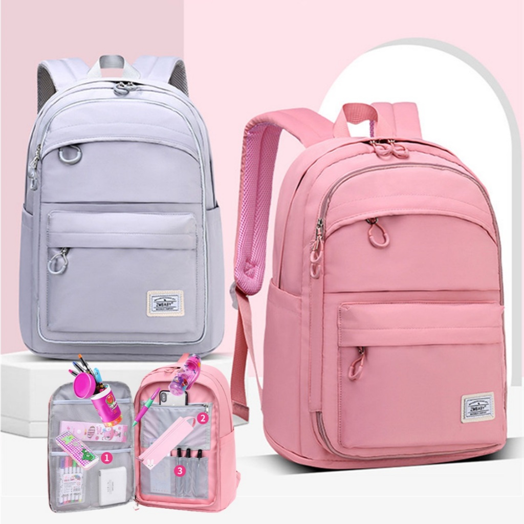 TAS RANSEL SEKOLAH ANAK PEREMPUAN SD SMP SMA MODEL KULKAS / TAS RANSEL ANAK  PEREMPUAN / TAS SEKOLAH