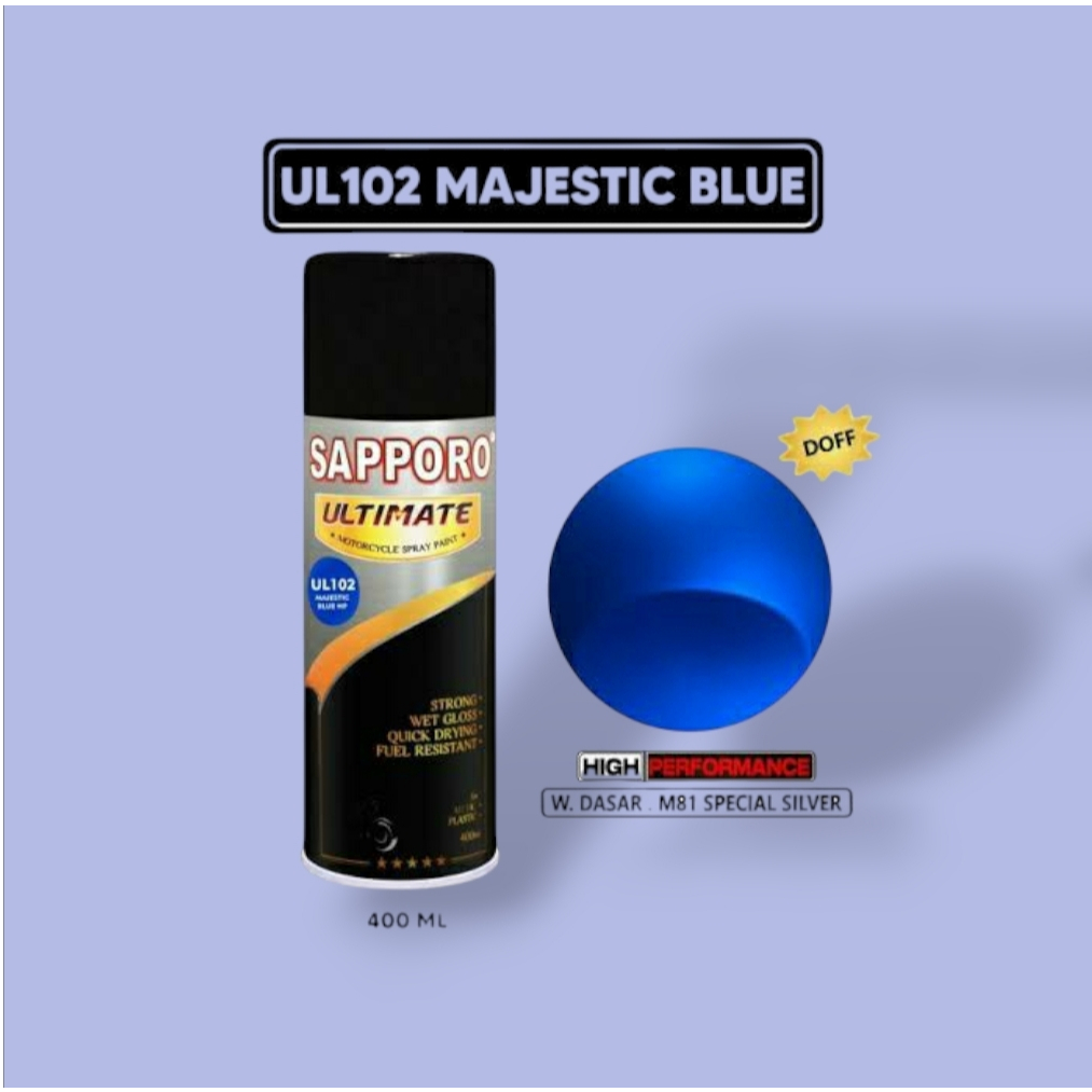 Cat semprot Sapporo Ultimate UL102 Majestic Blue HP / sapporo spray