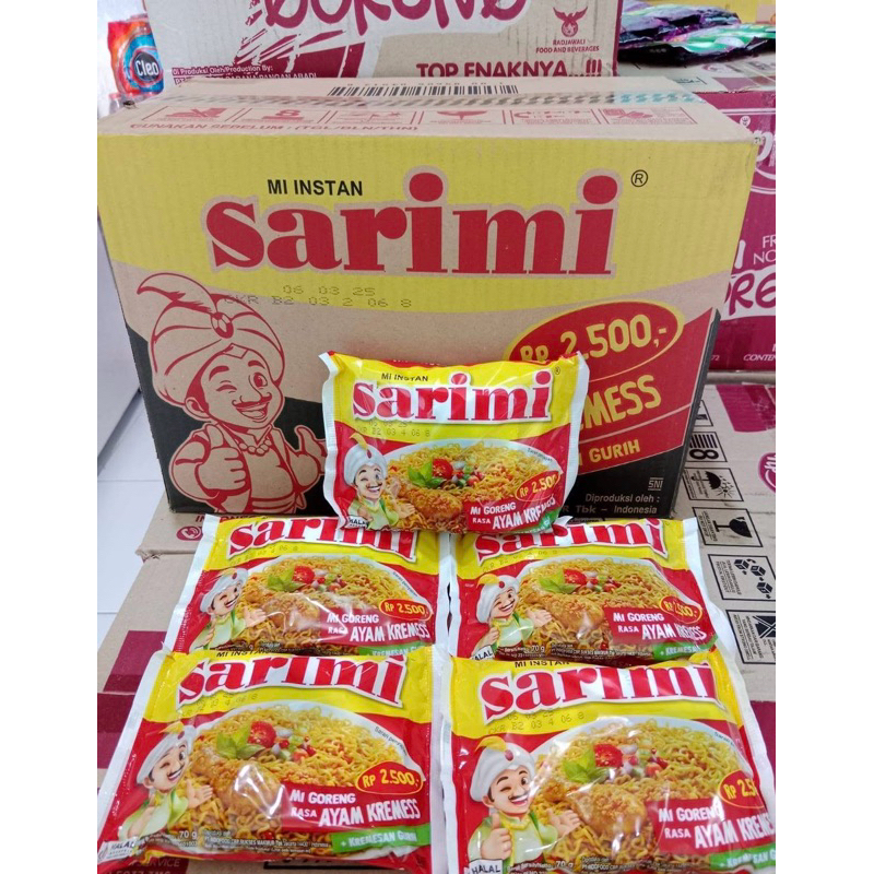 

Sarimi mie instan goreng ayam kremes 1pcs