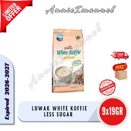 

Luwak White Koffie Less Sugar 9x19Gr