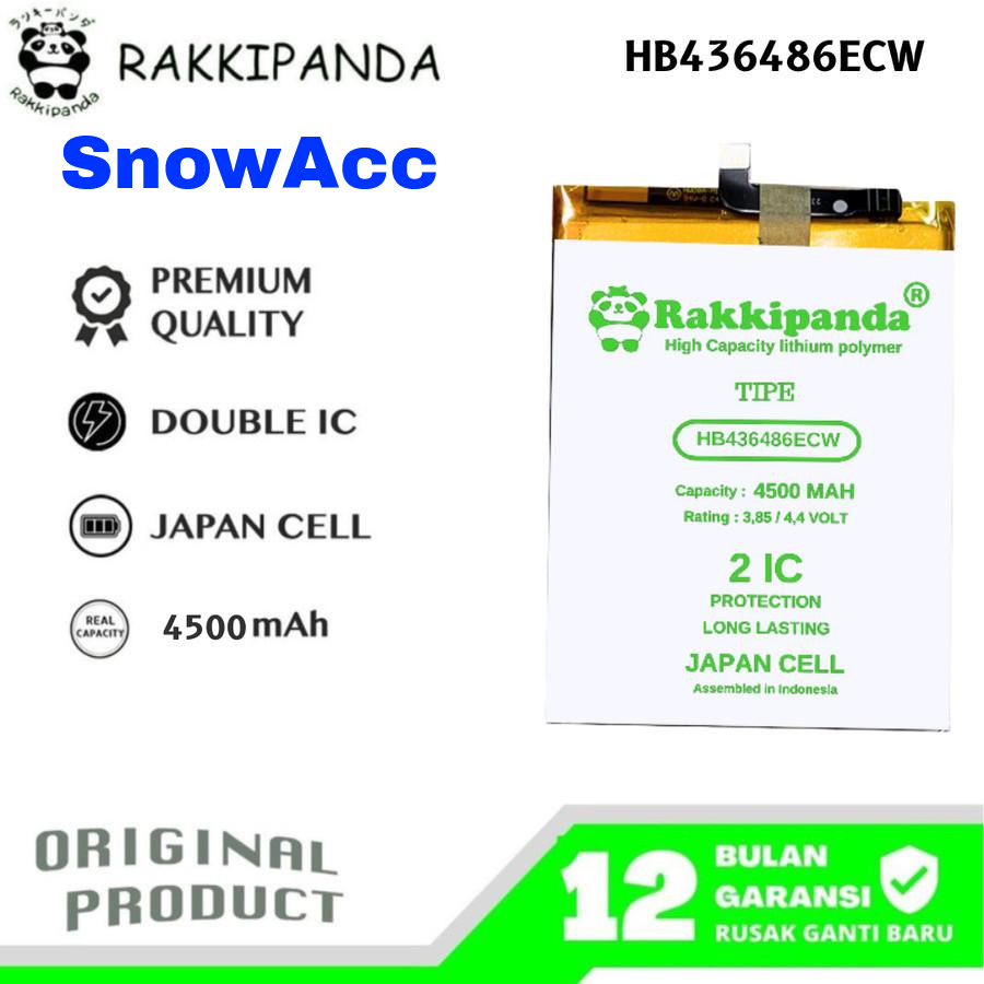 Rakkipanda Baterai Huawei P20 Pro/V20 Pro/Mate 10/Mate 10 Pro/Mate 20 Pro Battery Huawei HB436486ECW