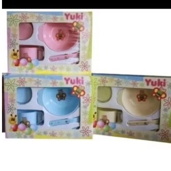 YUKI Gift Baby Set / Feeding Set Alat makan bayi BPA Free