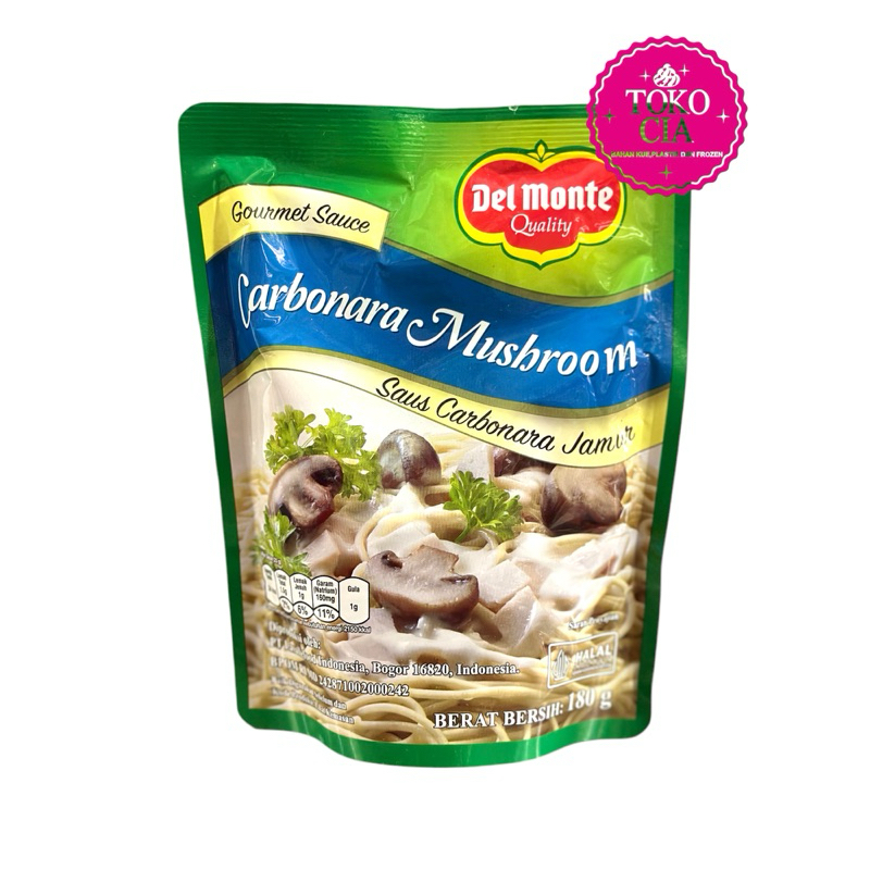 

Del Monte Quality Saus Carbonara Mushroom 180g