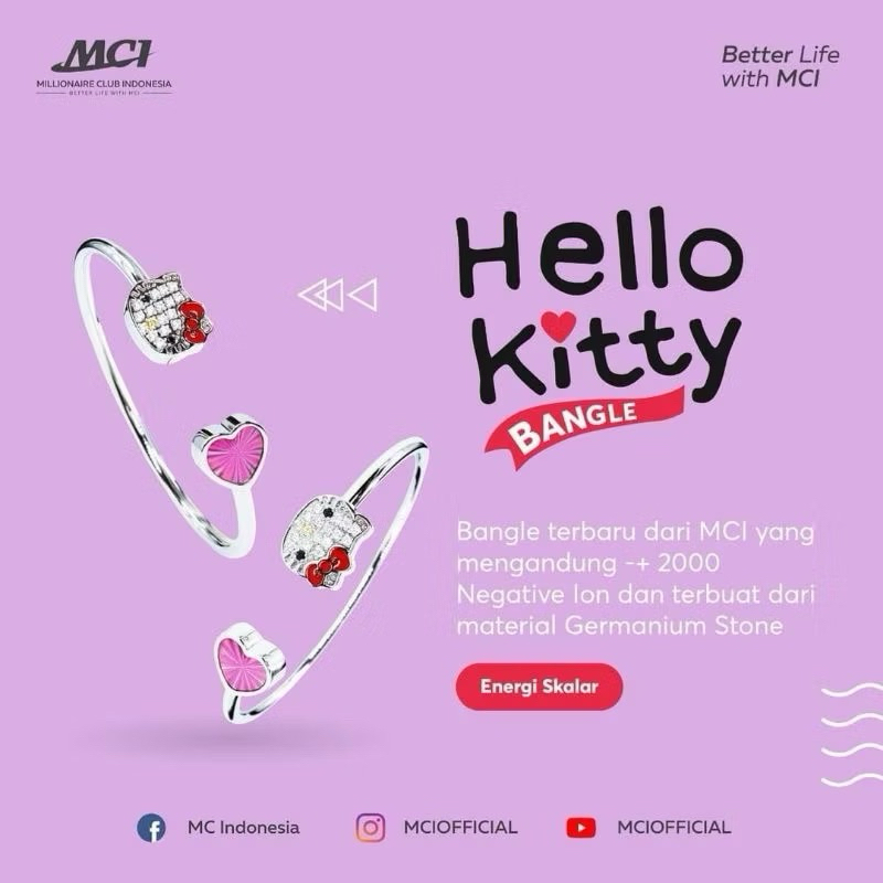 MCI Original Gelang Hello Kitty