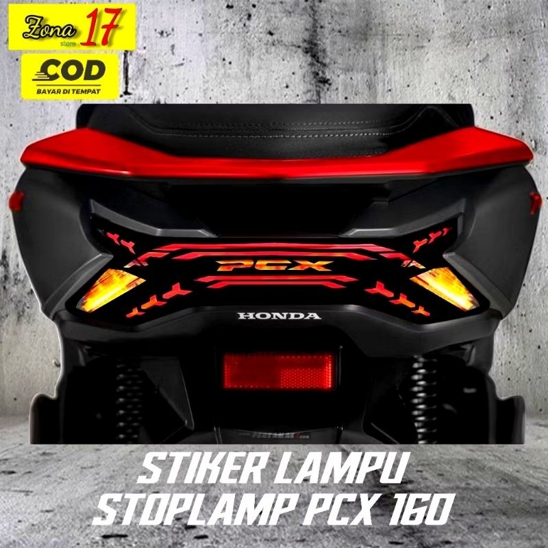 Honda Stiker Lampu PCX 160 Sticker Stoplamp Lampu Belakang Pcx 160