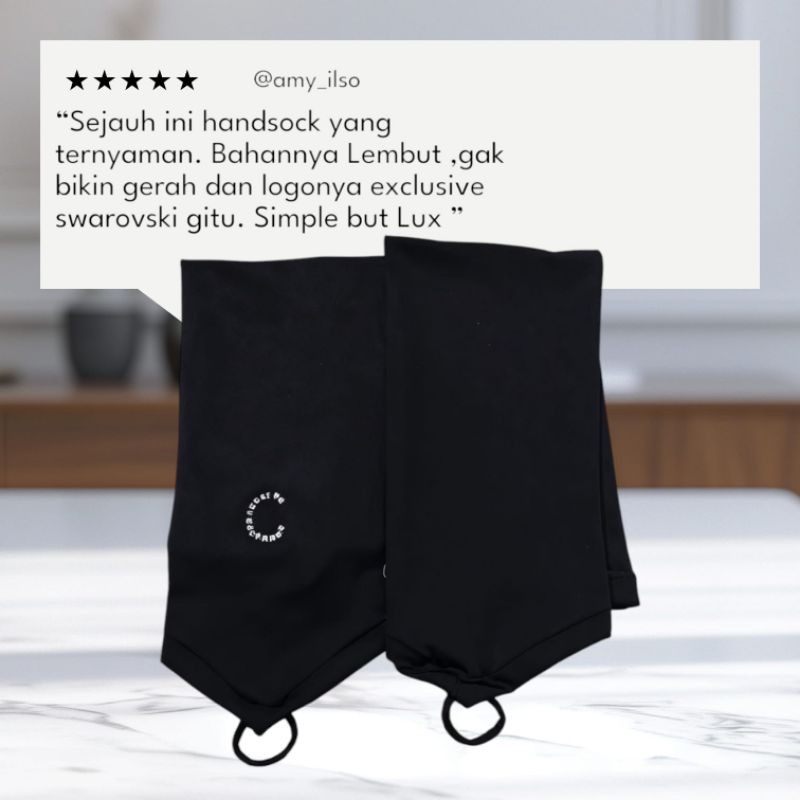 Handsock Umroh Haji Chamecca Original FULL SWAROVSKI Adem like Naomi Sisesa