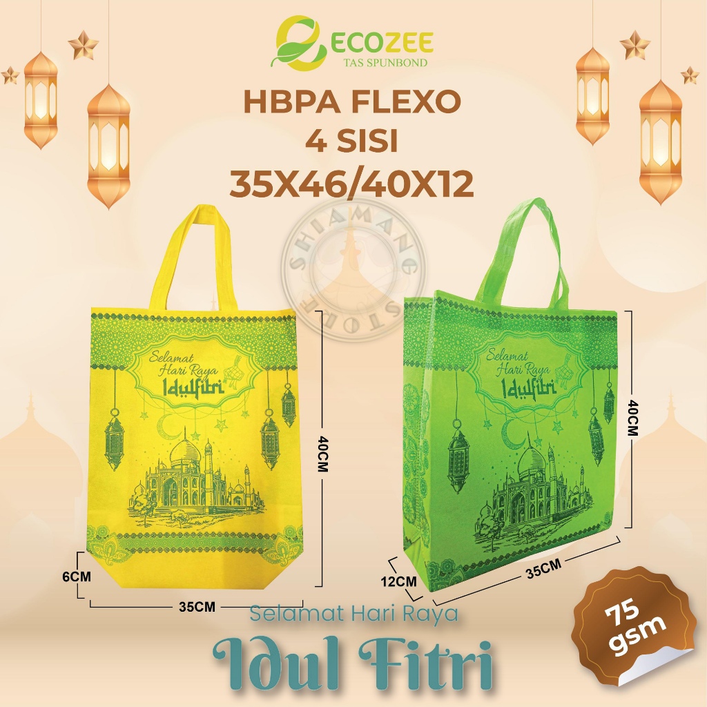 

12pcs Goodiebag Idul Fitri Spunbond Lebaran Idul Fitri