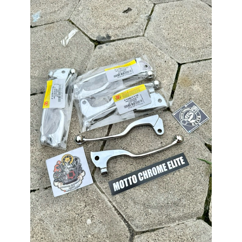 HANDLE REM KOPLING KANAN KIRI CHROME MERK SYS MALAYSIA FIZR F1ZR FIZ R FORCE 1 ONE VEGA JUPITER MIO 