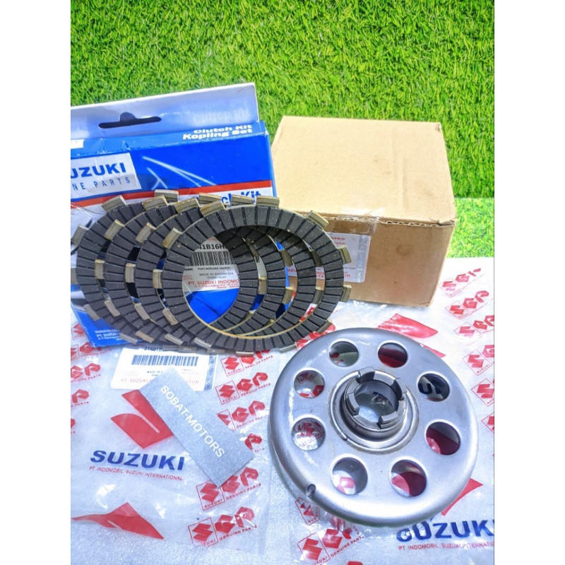 mangkok kopling+plat kopling Suzuki smash 110/new/smash Titan(2 barang)