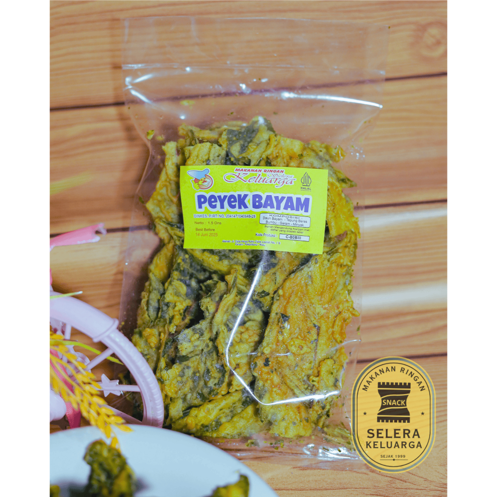 

KERIPIK PEYEK BAYAM KHAS SUMATERA BARAT | SNACK SELERA KELUARGA PEKANBARU
