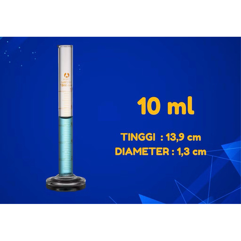 GELAS UKUR GELAS TAKAR TABUNG KACA UKURAN 10ML