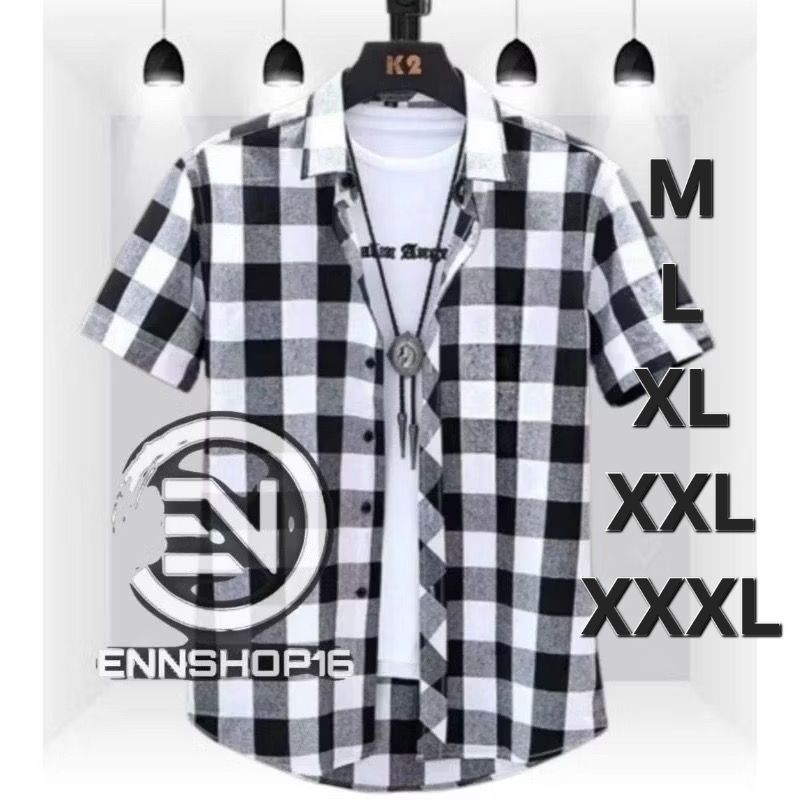 KEMEJA FLANEL LENGAN PENDEK PREMIUM | KEMEJA FLANEL PENDEK DEWASA | FLANEL LENGAN PENDEK | KEMEJA FL