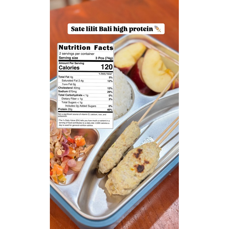 

Sate lilit Bali high protein