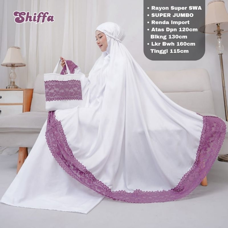 MUKENA PUTIH PREMIUM RENDA JUMBO