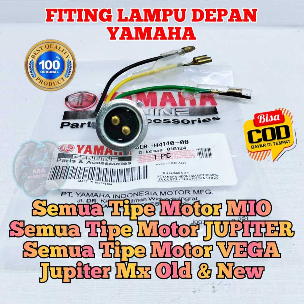 FITING LAMPU DEPAN MOTOR YAMAHA MIO , JUPITER Z , JUPITER Z ROBOT , JUPITER MX 135 OLD , JUPITER MX 