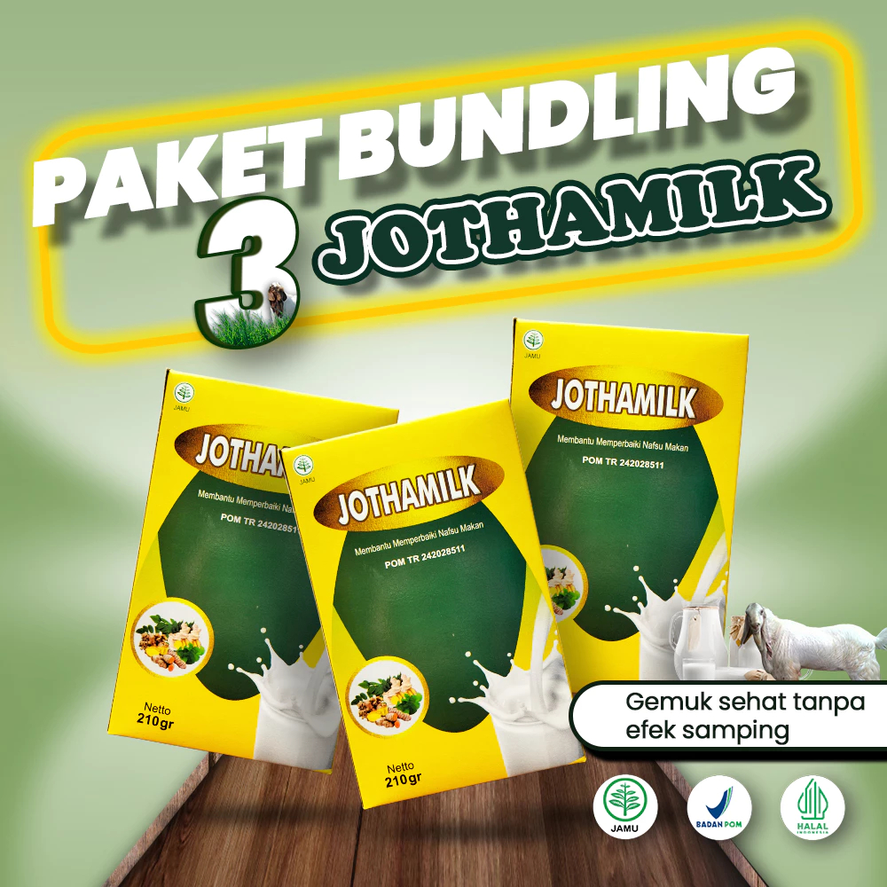 

3 Box Jothamilk Susu Penggemuk Penambah Berat Badan & Nafsu Makan Dewasa Anak Halal