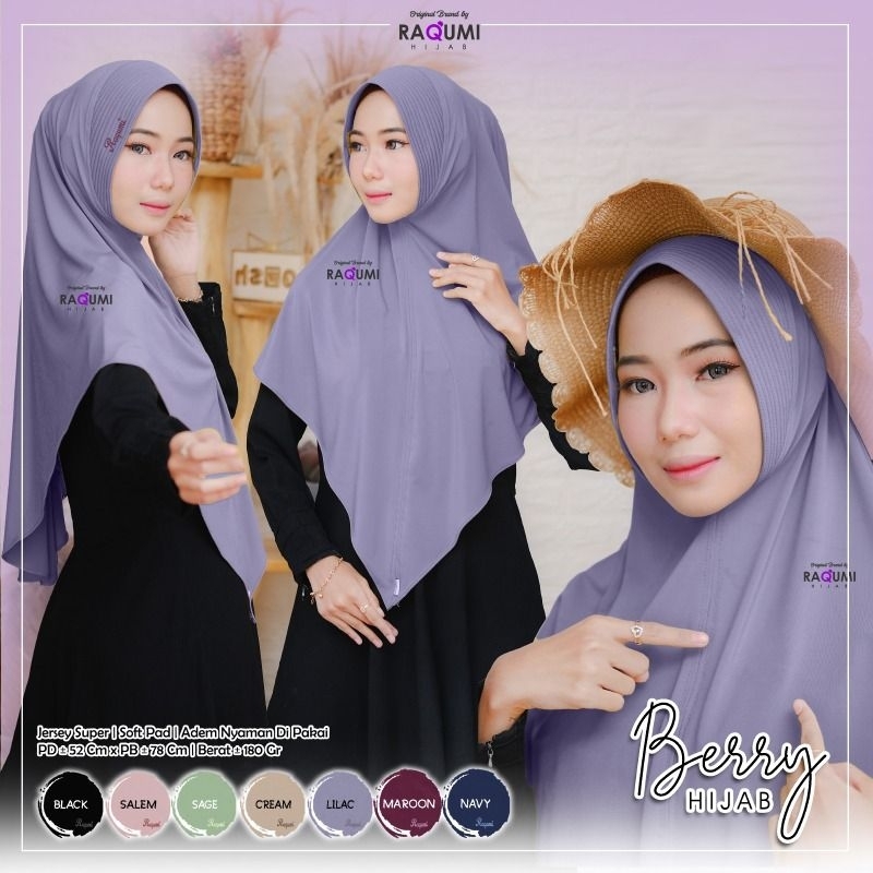 [ORI] BERRY HIJAB BY RAQUMI HIJAB