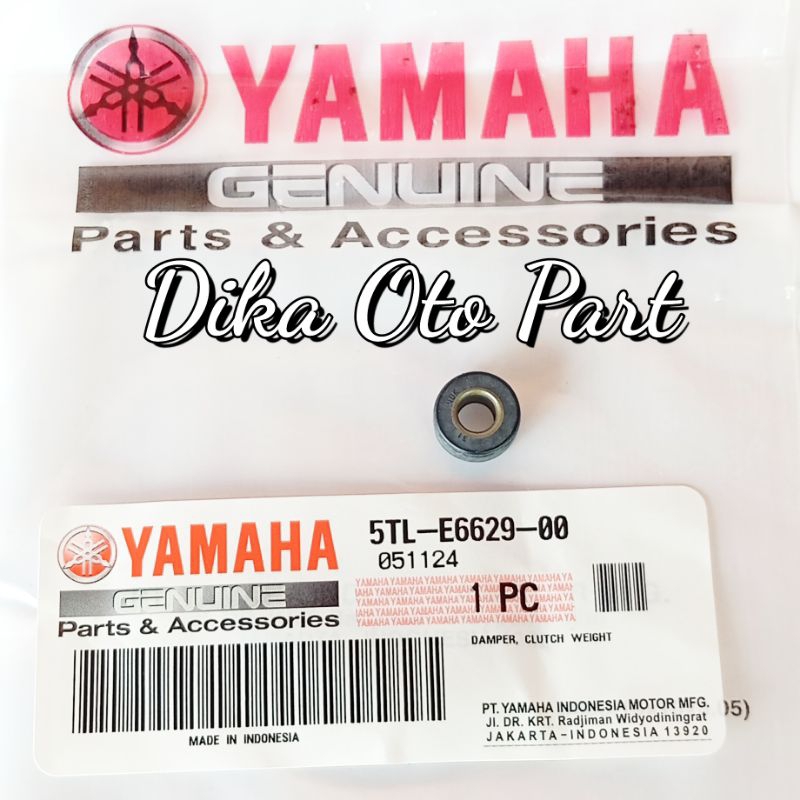 Karet Damper Tahanan Kampas Ganda Puli Pulli Puly Pully Pulley Belakang Secondary Sekunder CVT Mio O