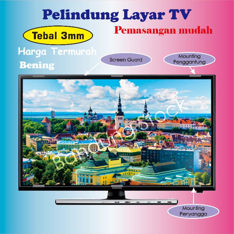 24 inch Screen guard Screen Protector Pelindung Layar TV dan Monitor