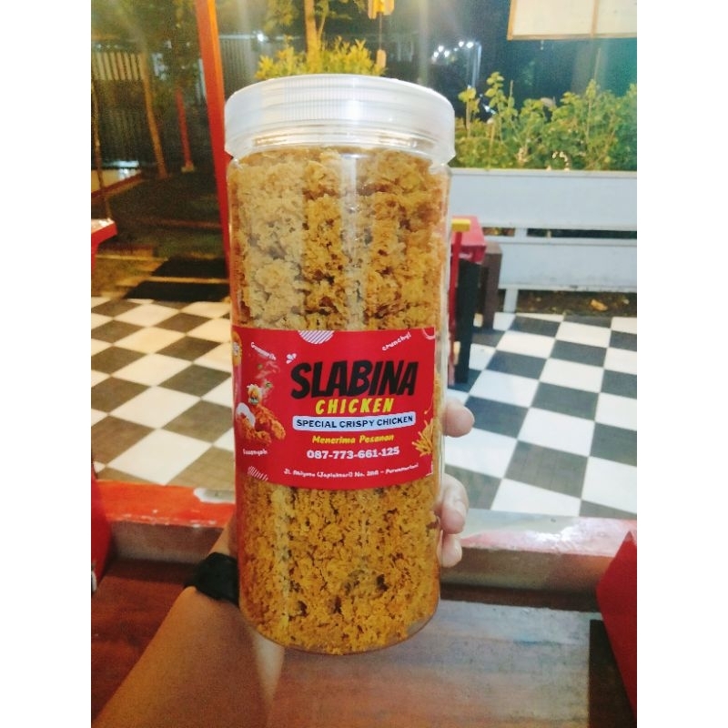

KREMESAN AYAM GLUTEN FREE SLABINA CHICKEN Toples ukuran BESAR