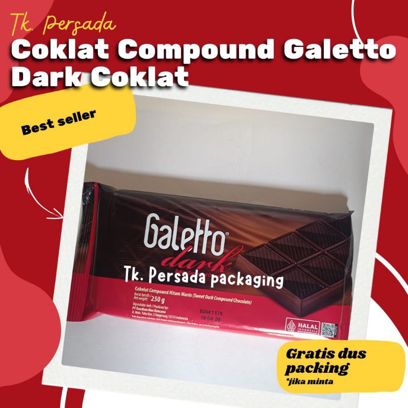 

[ 250 gr ] Galleto Coklat Batangan Lumer - Cokelat Galeto - Cokelat Galetto - Coklat compound - Coklat Batang 250 gr