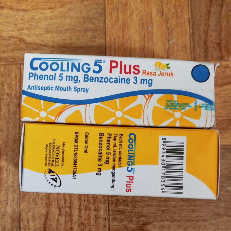 cooling 5 plus orange spray sakit gigi