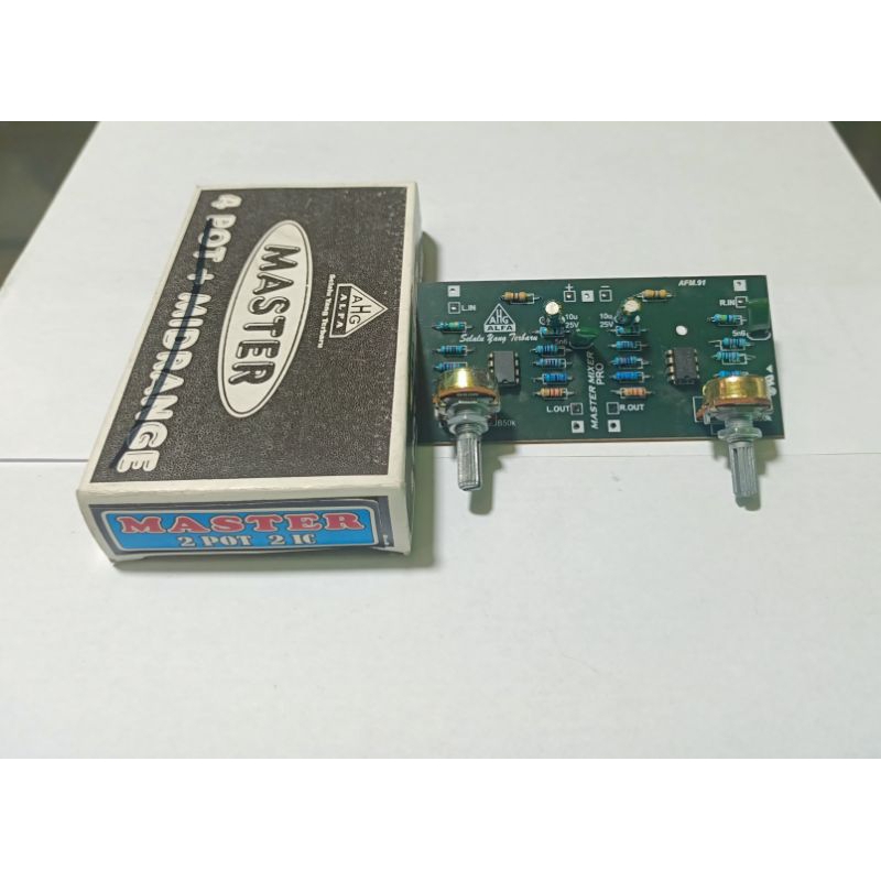 MASTER MIXER 2 POT 2 IC :4558