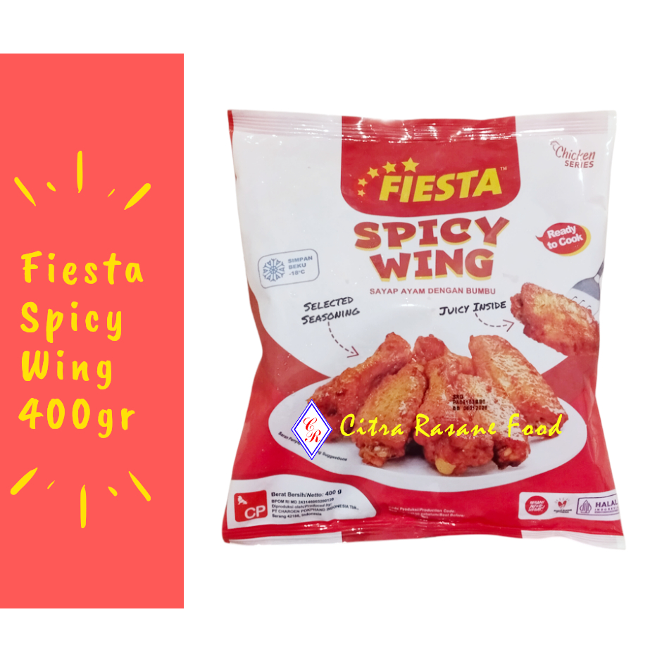 

Fiesta Spicy Wing / Sayap Ayam dengan Bumbu 400gr