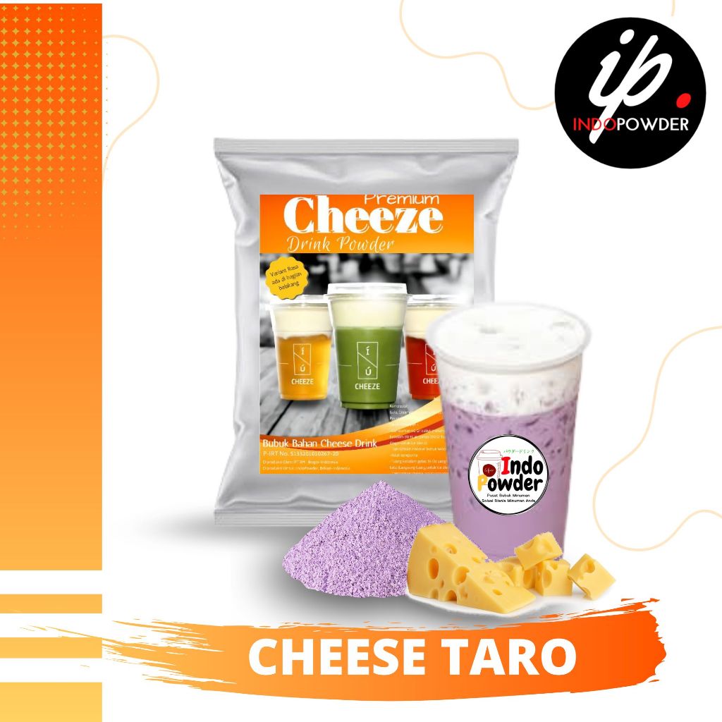 

CHEESE TARO bubuk Minuman 1 Kg I Bubuk Cheese Tea I Powder Cheese Tea I Cream Cheese
