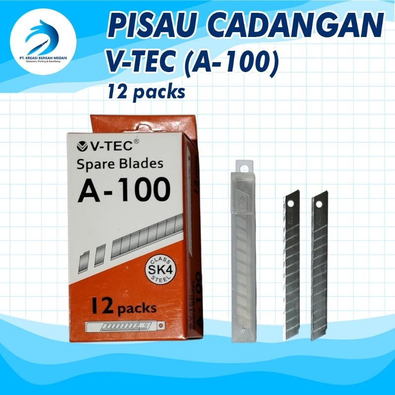 

Isi cutter kecil V-tec A100 Refill spare Blade/kater A100/Mata pisau