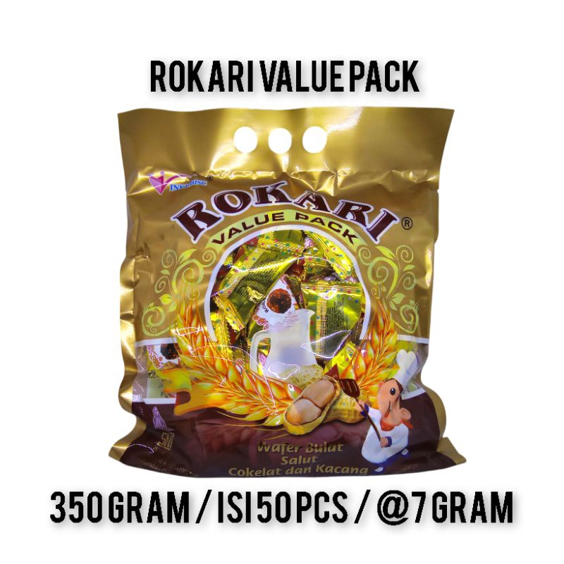 

Rokari Value Pack 350gram / Wafer Cokelat