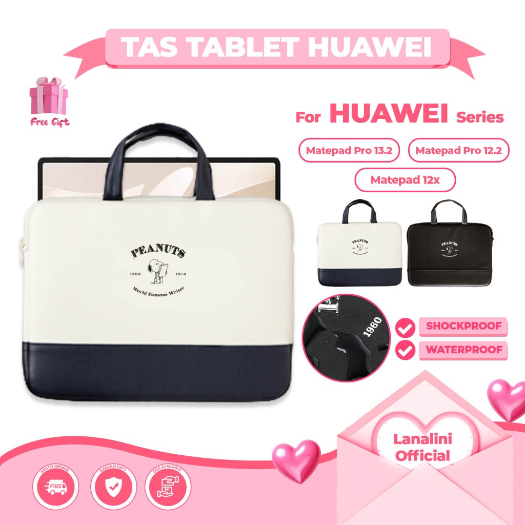 Tas Case Huawei Matepad Pro 12X 12 X 12.2 13.2 Inch 2024 2023 2021 Hand Bag Pouch Tali Casing Sleeve