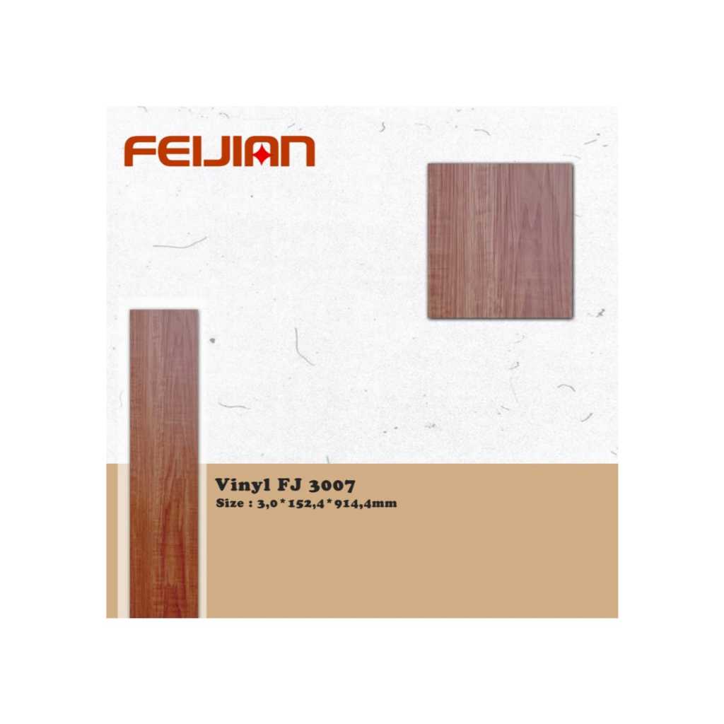Vinyl feijin motif kayu tebal 3mm