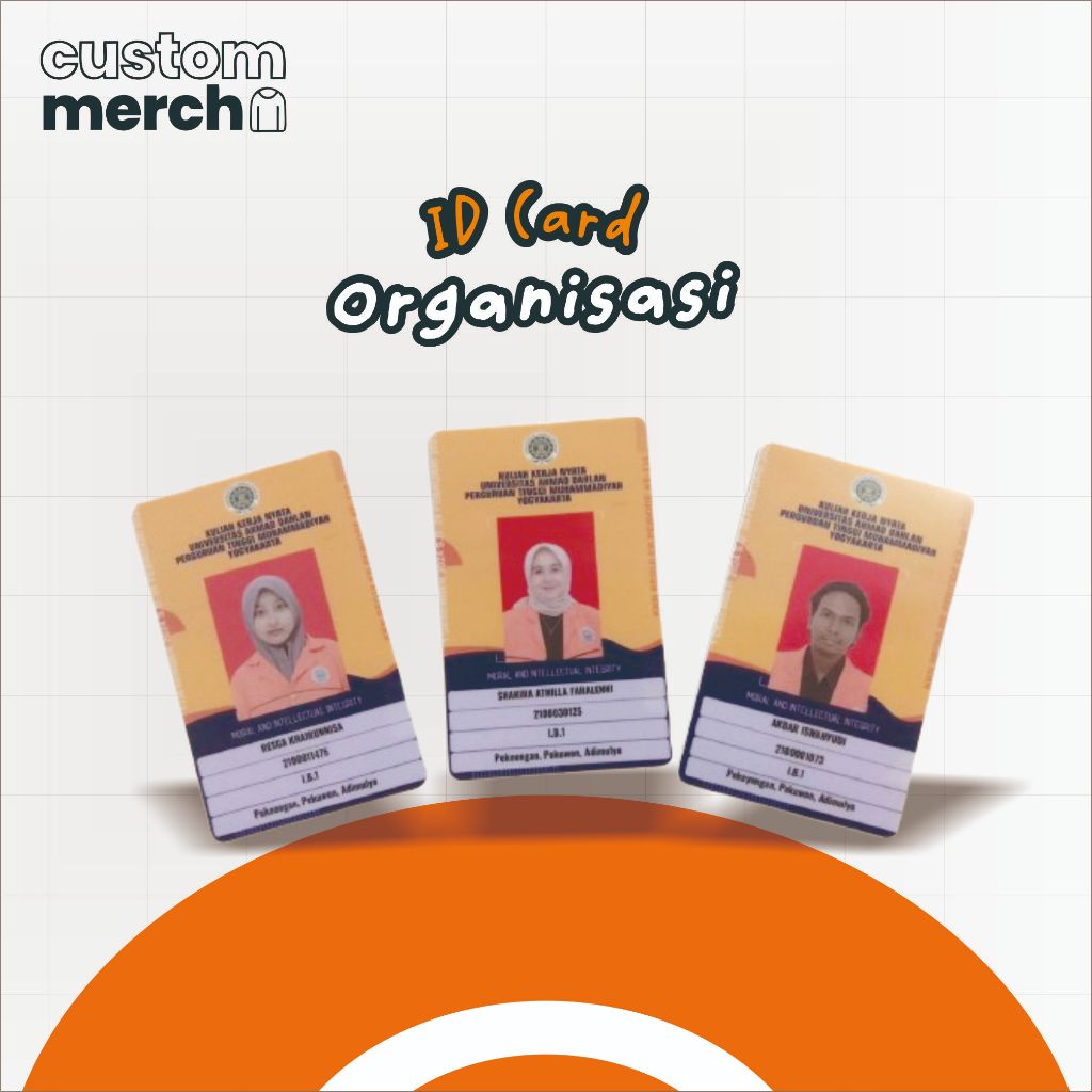 

ID Card Custom desain bebas | Tanda pengenal