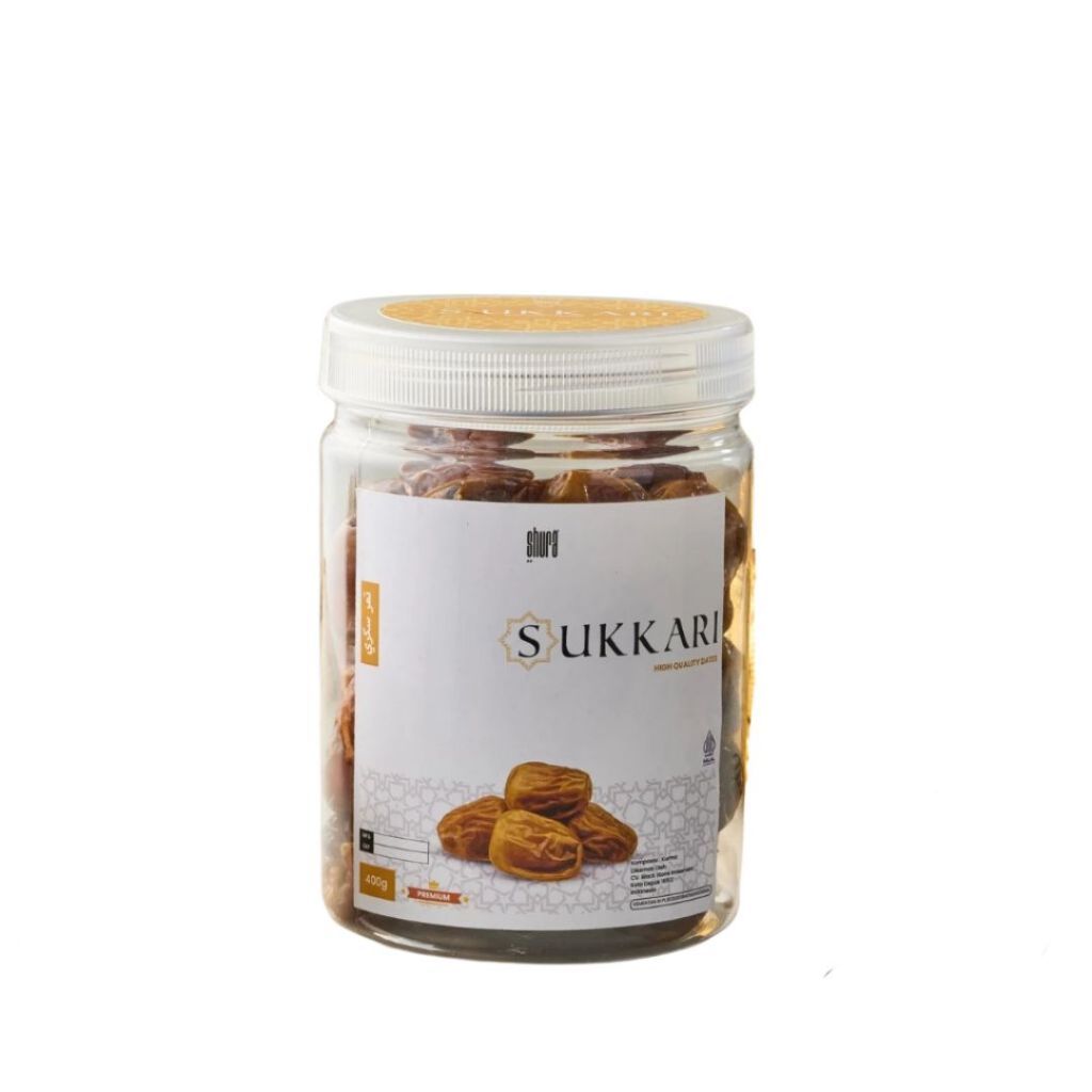 

Shura Kurma Sukkari Premium Toples 400 Gram Original High Quality