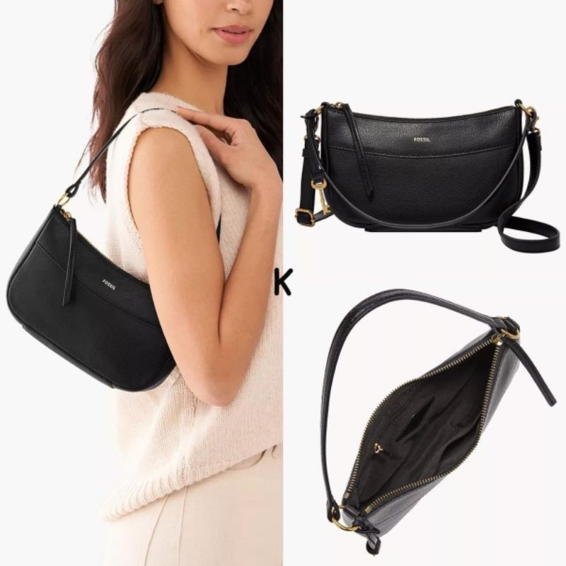 Fossil Skylar Baguette Black
