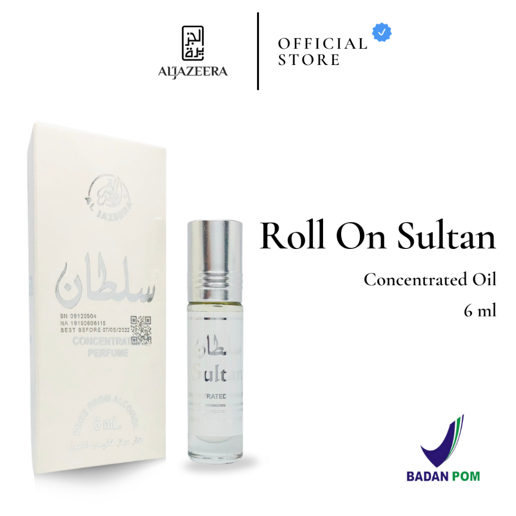 Sultan Parfum Roll On Arab 6 ml Non Alkohol | Minyak Wangi Concentrated Oil | Original Segel Pabrik 