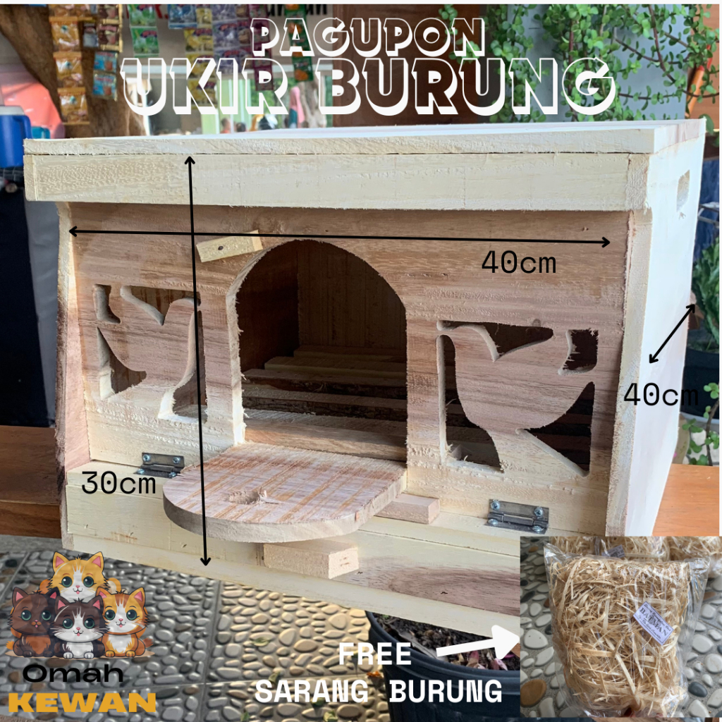 pagupon motif ukir burung